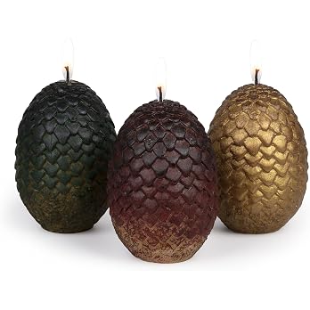 The Dragon Throne Egg Candles (Set of 3)